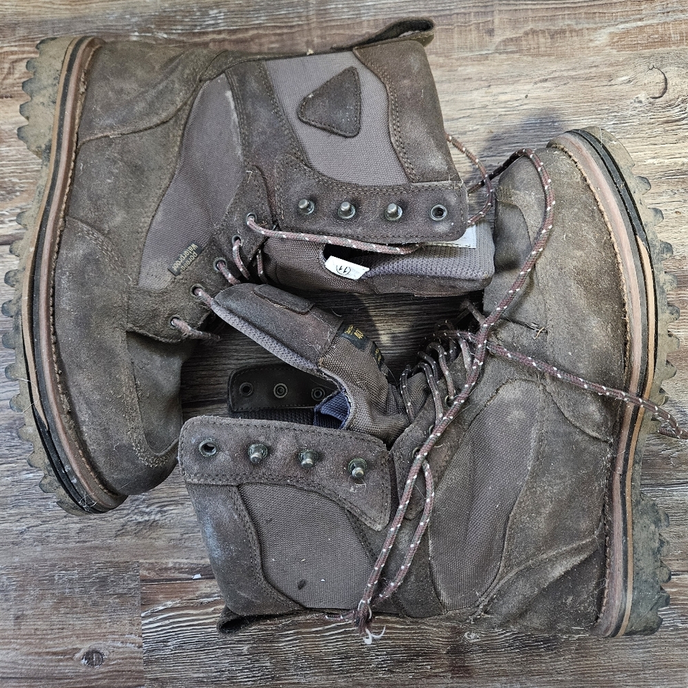 Tecs 1614 Moose Runner 400g Hunting Boots Waterproof Brown Leather Mens Size 11M